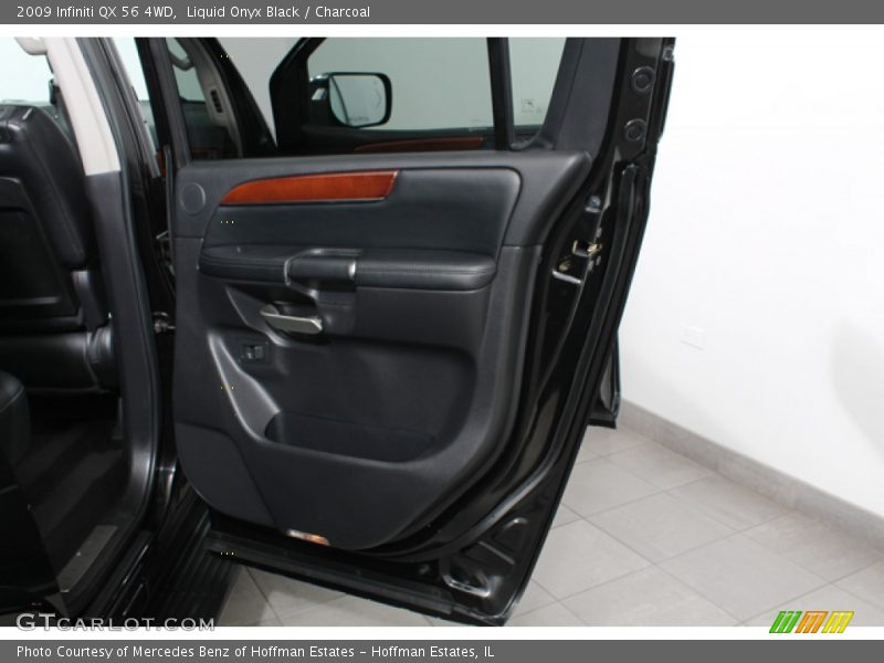Liquid Onyx Black / Charcoal 2009 Infiniti QX 56 4WD