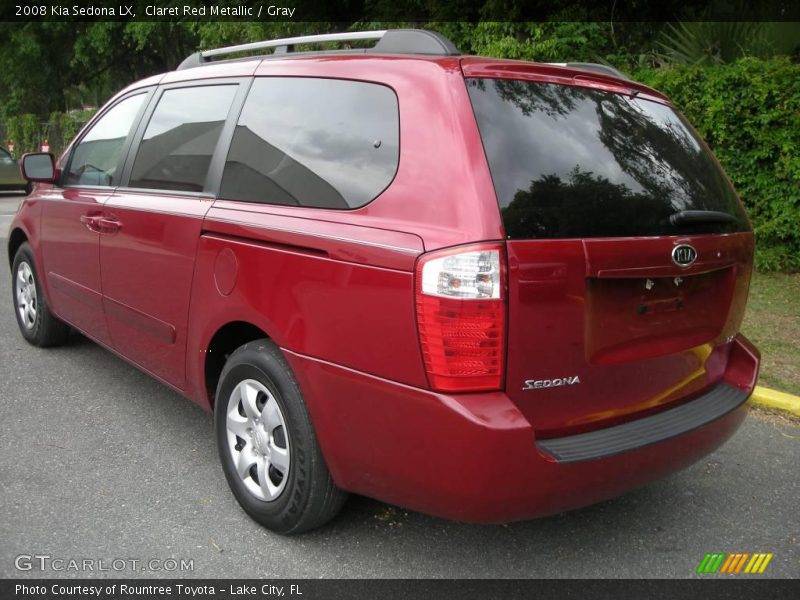 Claret Red Metallic / Gray 2008 Kia Sedona LX