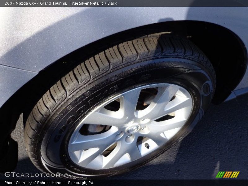 True Silver Metallic / Black 2007 Mazda CX-7 Grand Touring