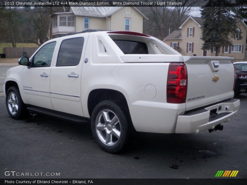 White Diamond Tricoat / Light Titanium 2013 Chevrolet Avalanche LTZ 4x4 Black Diamond Edition