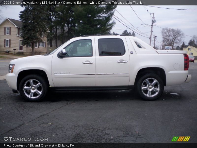 White Diamond Tricoat / Light Titanium 2013 Chevrolet Avalanche LTZ 4x4 Black Diamond Edition