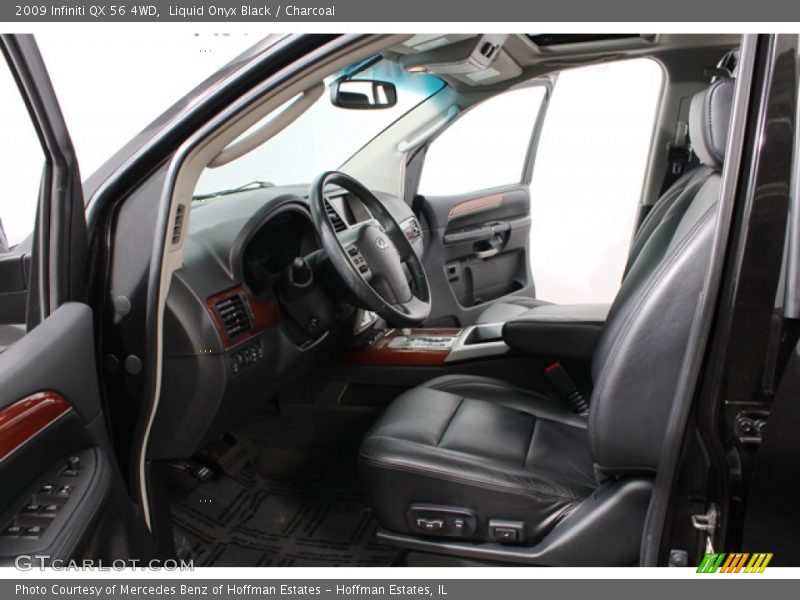 Liquid Onyx Black / Charcoal 2009 Infiniti QX 56 4WD