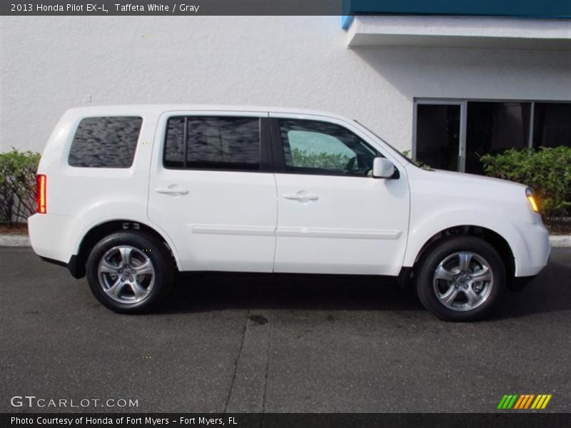 Taffeta White / Gray 2013 Honda Pilot EX-L