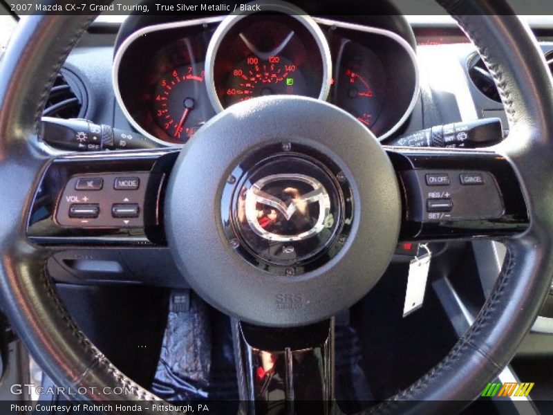 True Silver Metallic / Black 2007 Mazda CX-7 Grand Touring