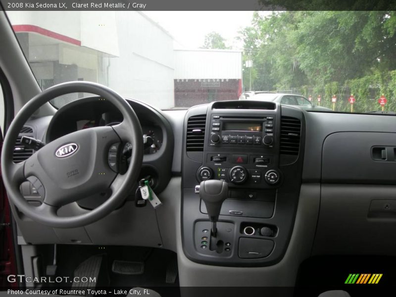 Claret Red Metallic / Gray 2008 Kia Sedona LX
