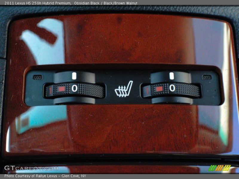 Obsidian Black / Black/Brown Walnut 2011 Lexus HS 250h Hybrid Premium