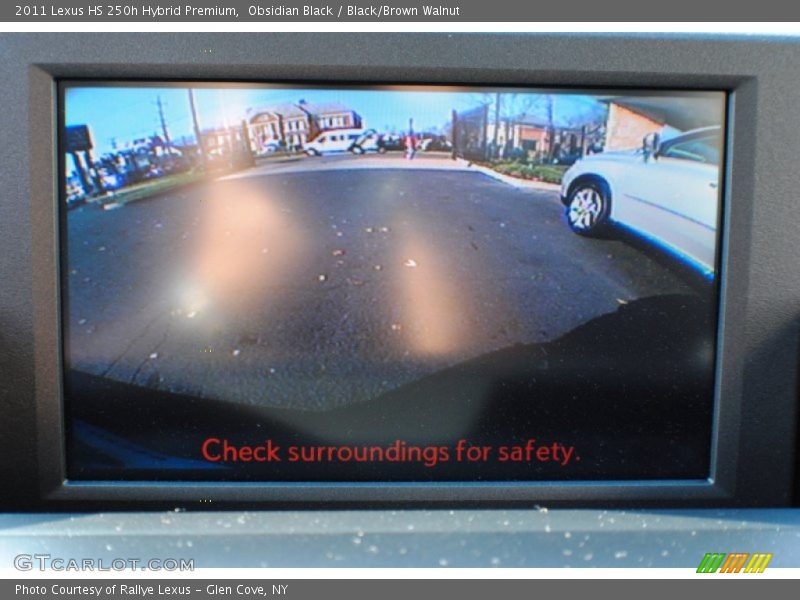 Obsidian Black / Black/Brown Walnut 2011 Lexus HS 250h Hybrid Premium