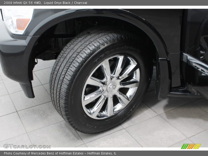 Liquid Onyx Black / Charcoal 2009 Infiniti QX 56 4WD
