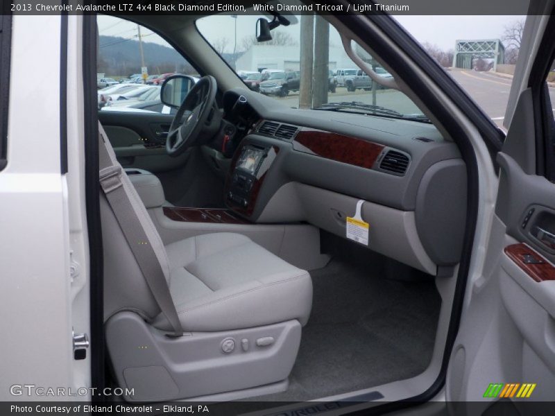 White Diamond Tricoat / Light Titanium 2013 Chevrolet Avalanche LTZ 4x4 Black Diamond Edition