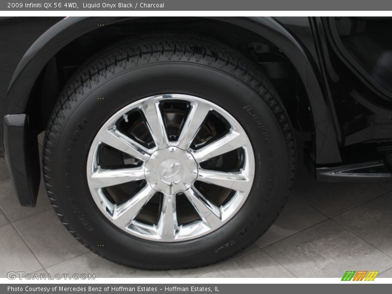 Liquid Onyx Black / Charcoal 2009 Infiniti QX 56 4WD