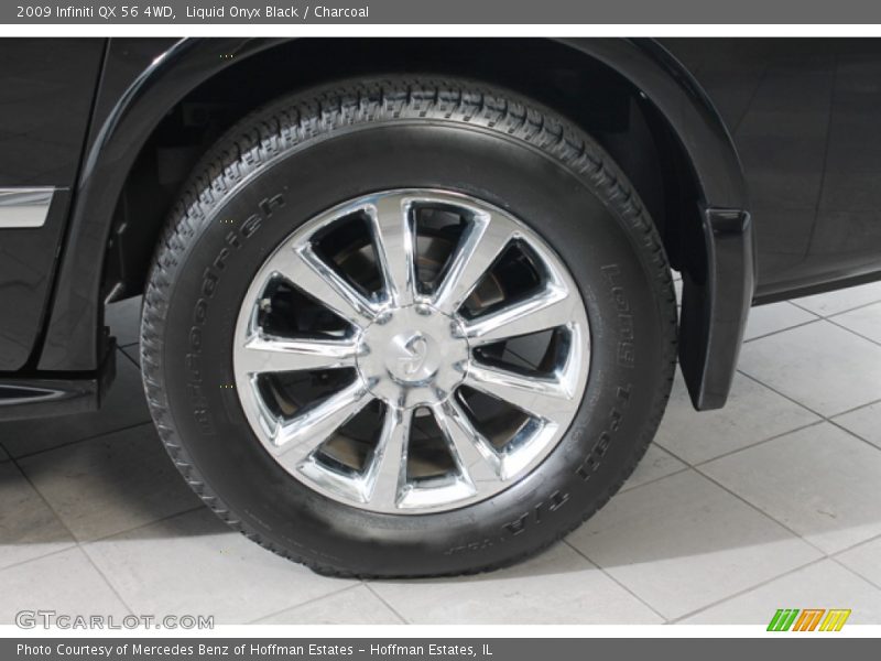 Liquid Onyx Black / Charcoal 2009 Infiniti QX 56 4WD