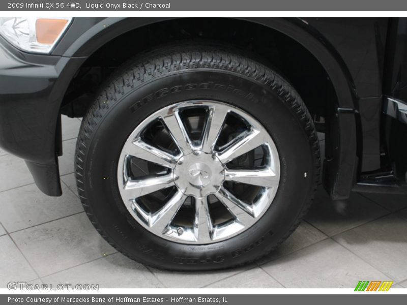 Liquid Onyx Black / Charcoal 2009 Infiniti QX 56 4WD