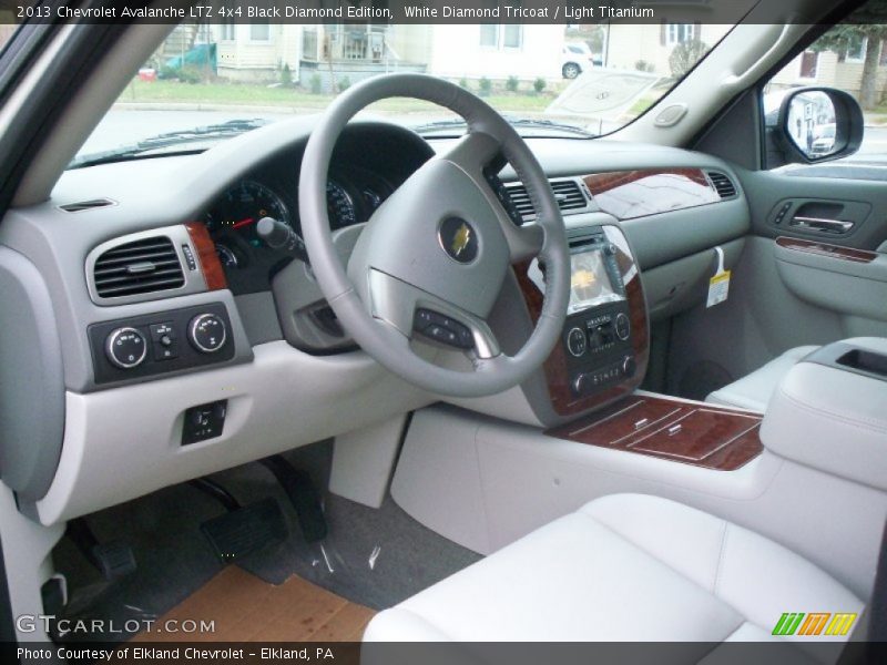 White Diamond Tricoat / Light Titanium 2013 Chevrolet Avalanche LTZ 4x4 Black Diamond Edition