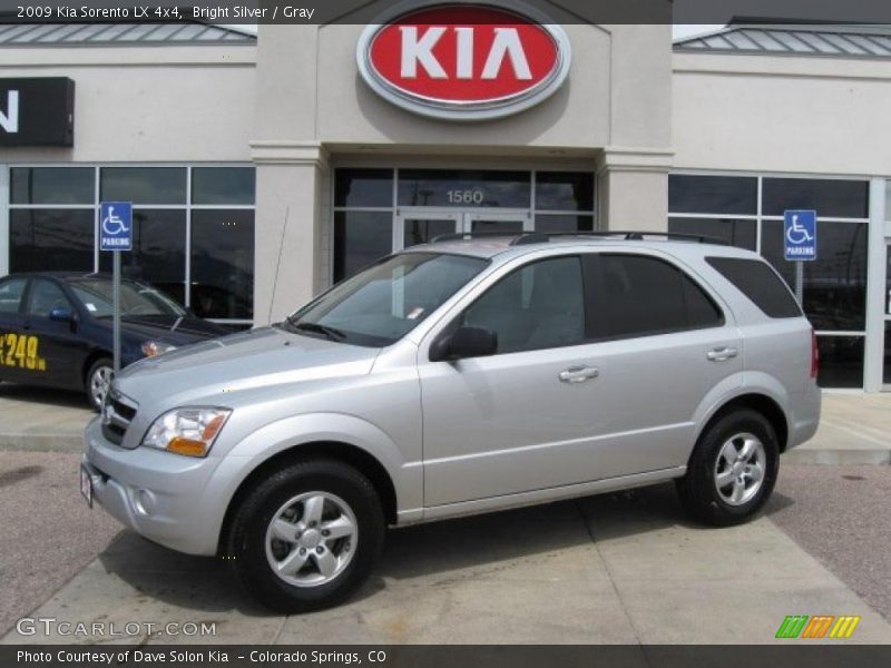 Bright Silver / Gray 2009 Kia Sorento LX 4x4