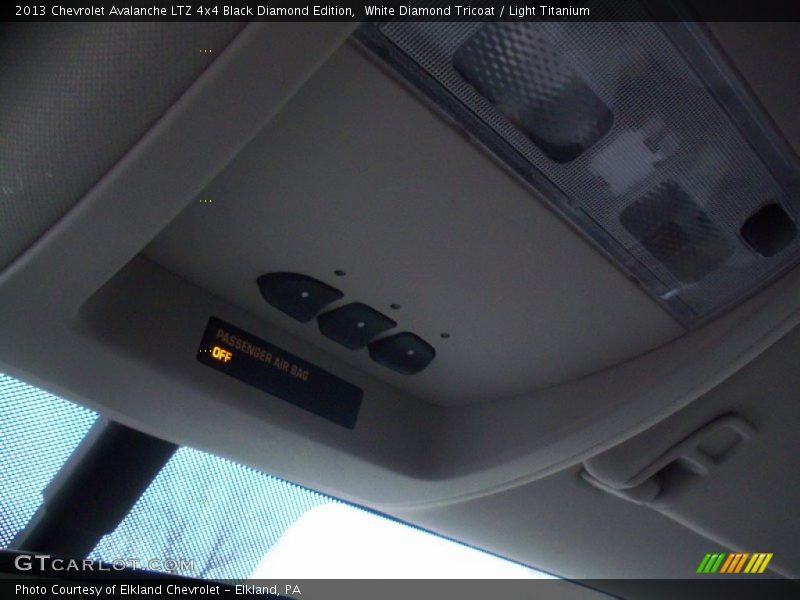 White Diamond Tricoat / Light Titanium 2013 Chevrolet Avalanche LTZ 4x4 Black Diamond Edition
