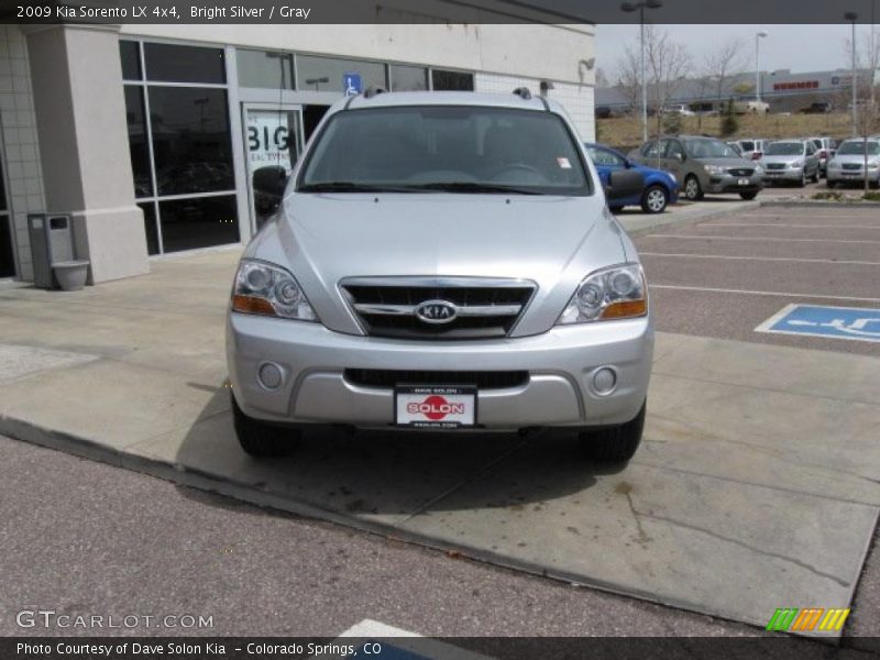 Bright Silver / Gray 2009 Kia Sorento LX 4x4