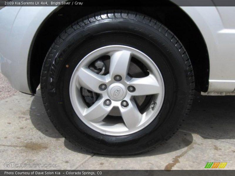 Bright Silver / Gray 2009 Kia Sorento LX 4x4