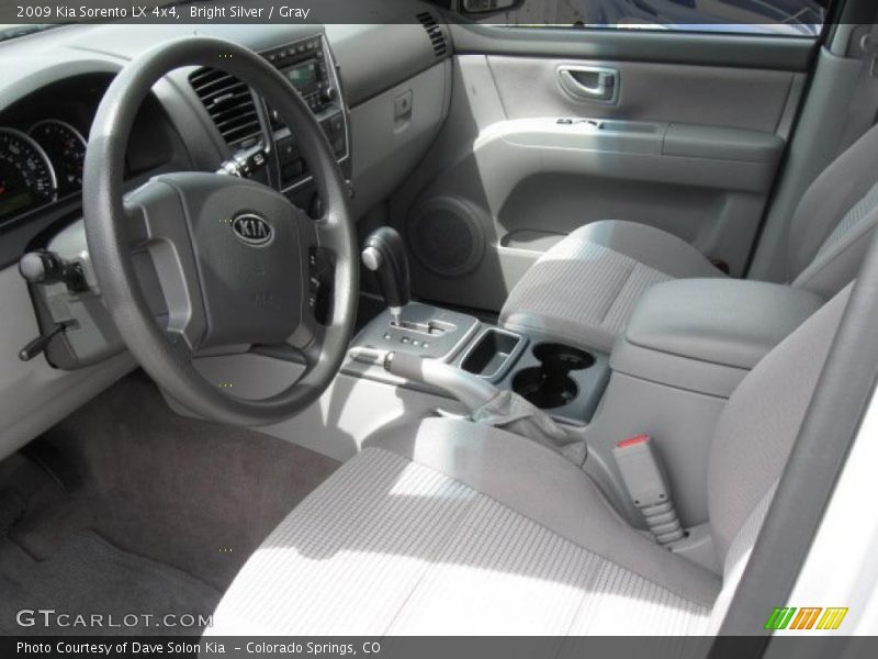 Bright Silver / Gray 2009 Kia Sorento LX 4x4