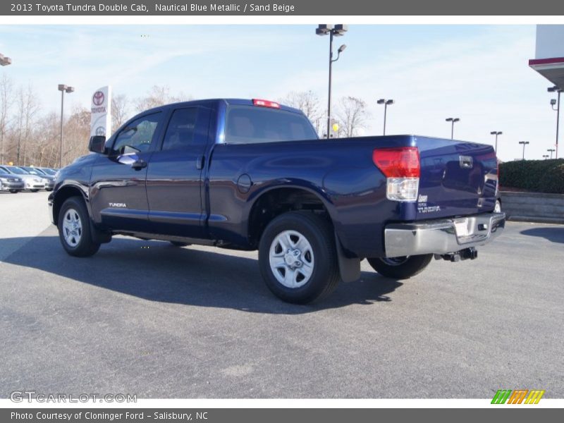 Nautical Blue Metallic / Sand Beige 2013 Toyota Tundra Double Cab