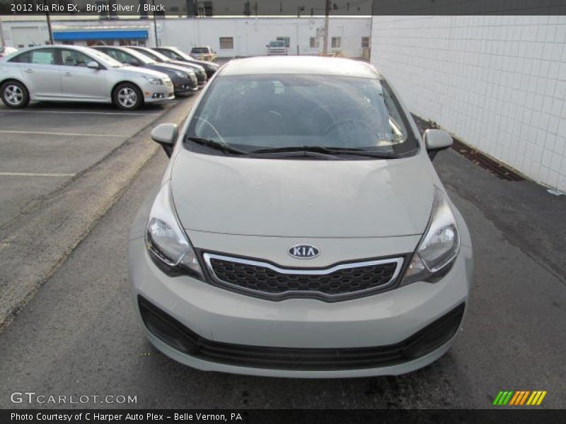 Bright Silver / Black 2012 Kia Rio EX