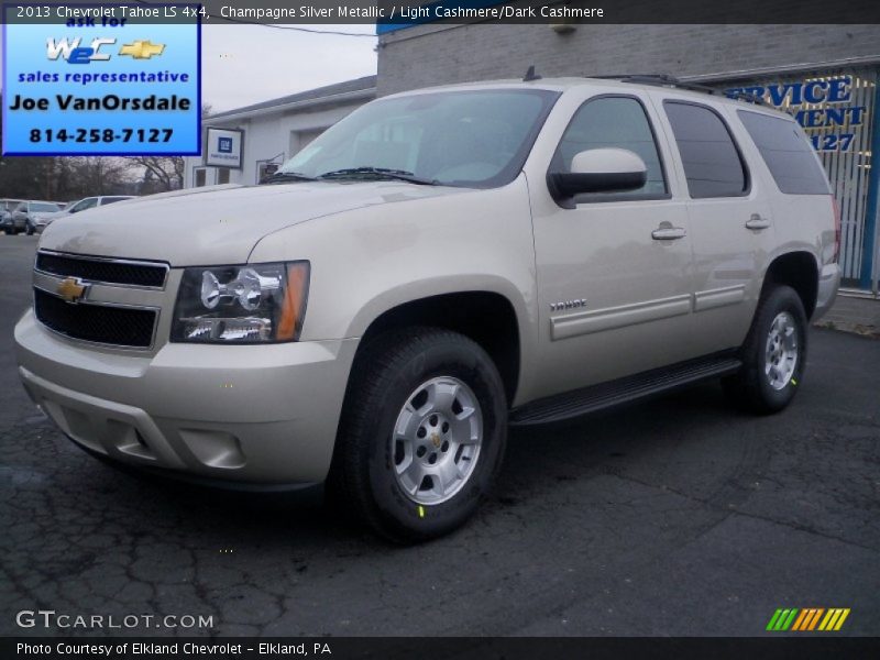 Champagne Silver Metallic / Light Cashmere/Dark Cashmere 2013 Chevrolet Tahoe LS 4x4