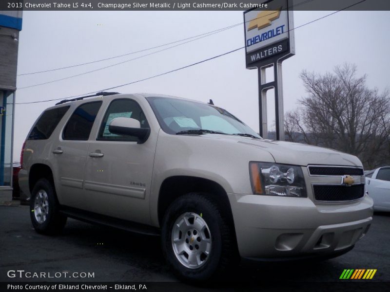 Champagne Silver Metallic / Light Cashmere/Dark Cashmere 2013 Chevrolet Tahoe LS 4x4