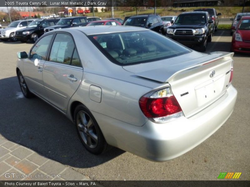 Lunar Mist Metallic / Dark Gray 2005 Toyota Camry SE