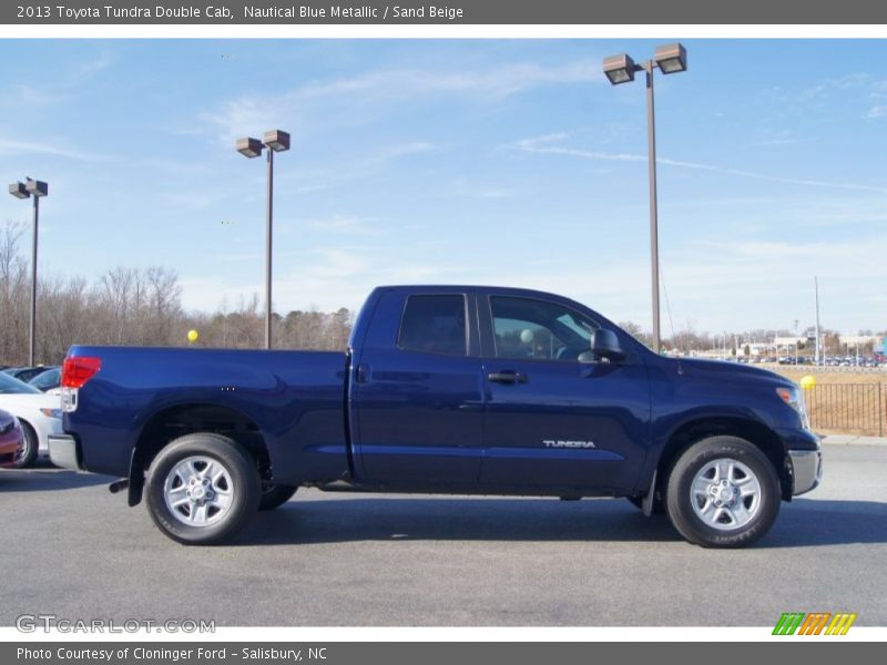 Nautical Blue Metallic / Sand Beige 2013 Toyota Tundra Double Cab
