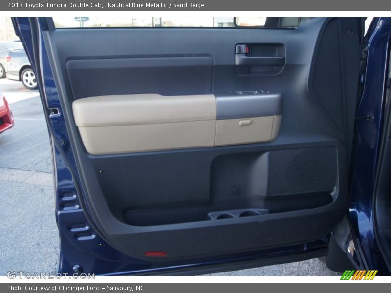 Nautical Blue Metallic / Sand Beige 2013 Toyota Tundra Double Cab