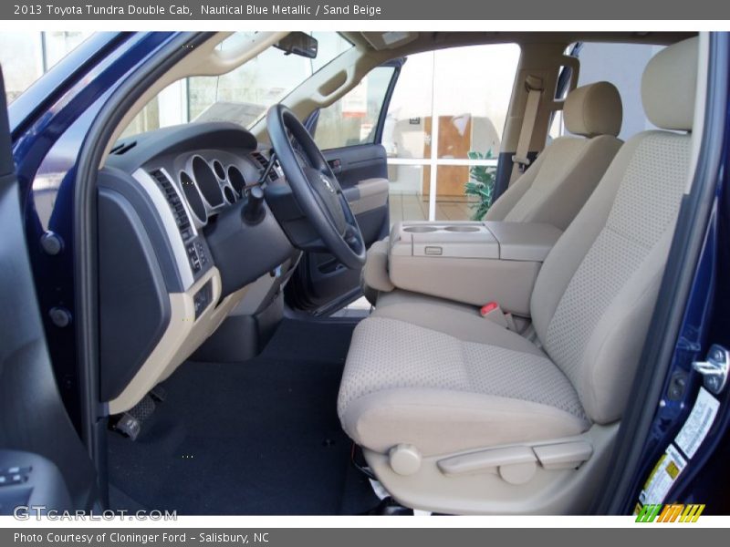 Nautical Blue Metallic / Sand Beige 2013 Toyota Tundra Double Cab