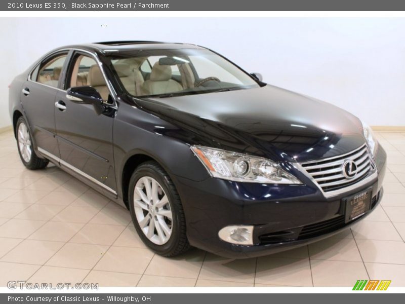 Black Sapphire Pearl / Parchment 2010 Lexus ES 350