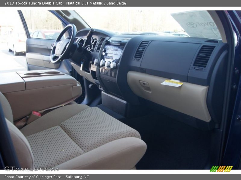 Nautical Blue Metallic / Sand Beige 2013 Toyota Tundra Double Cab