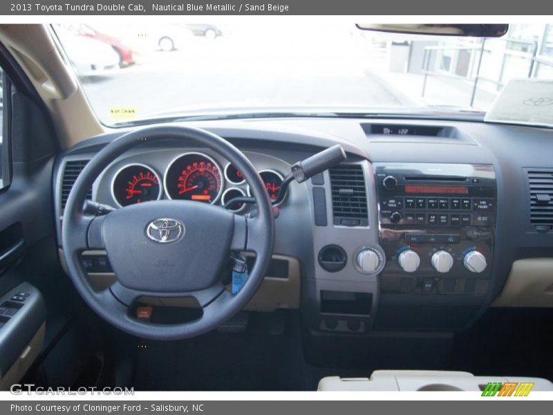 Nautical Blue Metallic / Sand Beige 2013 Toyota Tundra Double Cab