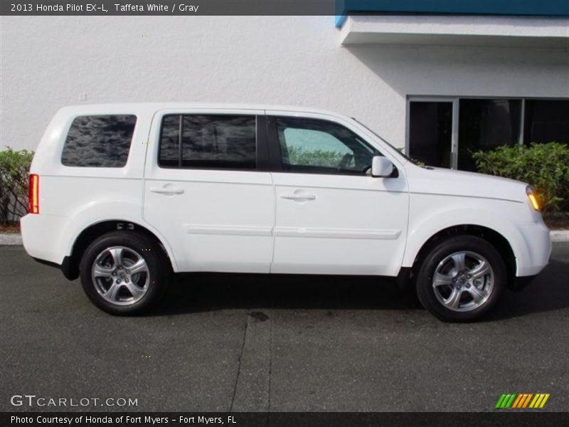 Taffeta White / Gray 2013 Honda Pilot EX-L