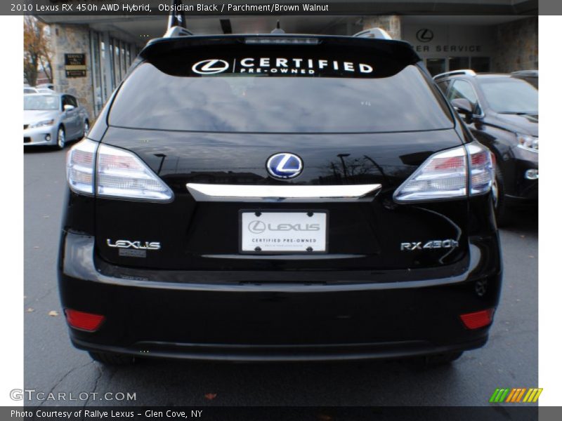 Obsidian Black / Parchment/Brown Walnut 2010 Lexus RX 450h AWD Hybrid