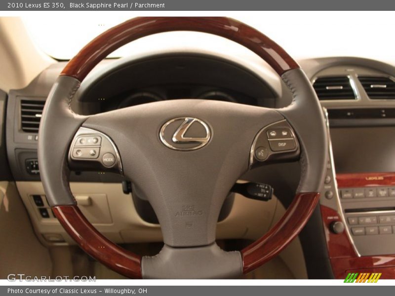 Black Sapphire Pearl / Parchment 2010 Lexus ES 350