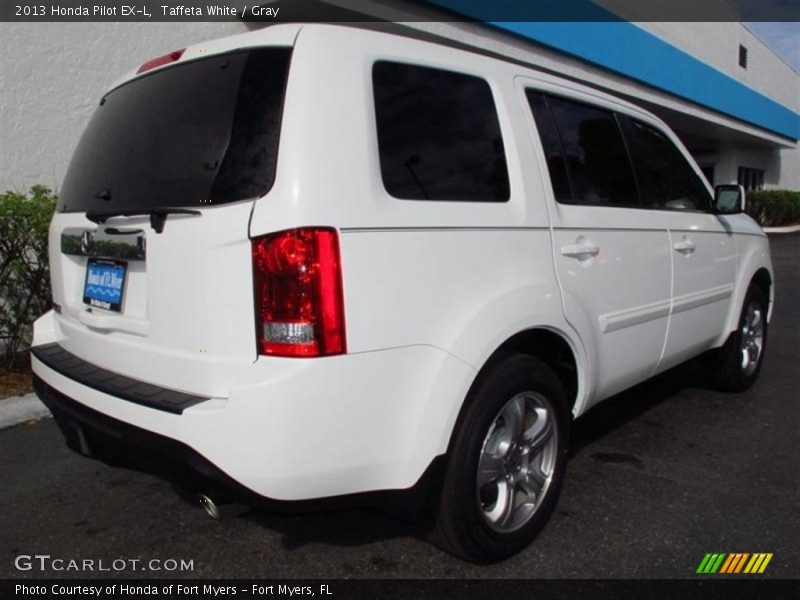 Taffeta White / Gray 2013 Honda Pilot EX-L