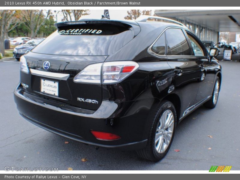 Obsidian Black / Parchment/Brown Walnut 2010 Lexus RX 450h AWD Hybrid