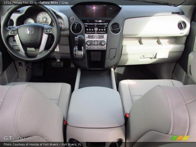 Taffeta White / Gray 2013 Honda Pilot EX-L