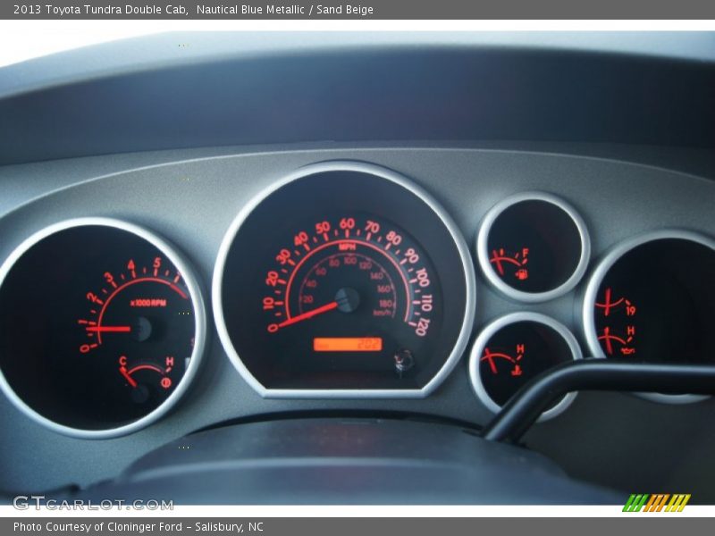 Nautical Blue Metallic / Sand Beige 2013 Toyota Tundra Double Cab