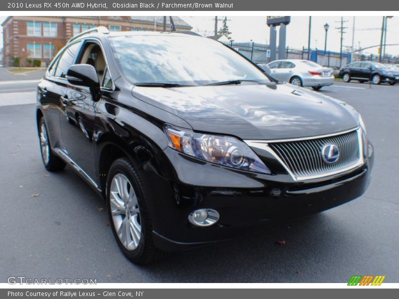 Obsidian Black / Parchment/Brown Walnut 2010 Lexus RX 450h AWD Hybrid