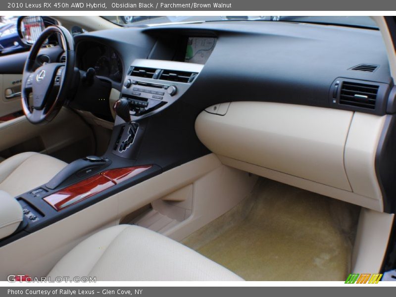 Obsidian Black / Parchment/Brown Walnut 2010 Lexus RX 450h AWD Hybrid