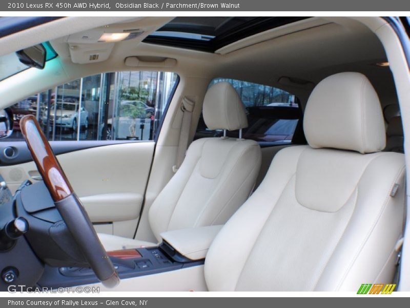 Obsidian Black / Parchment/Brown Walnut 2010 Lexus RX 450h AWD Hybrid
