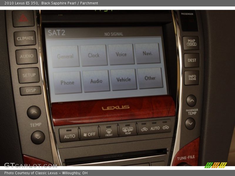 Black Sapphire Pearl / Parchment 2010 Lexus ES 350