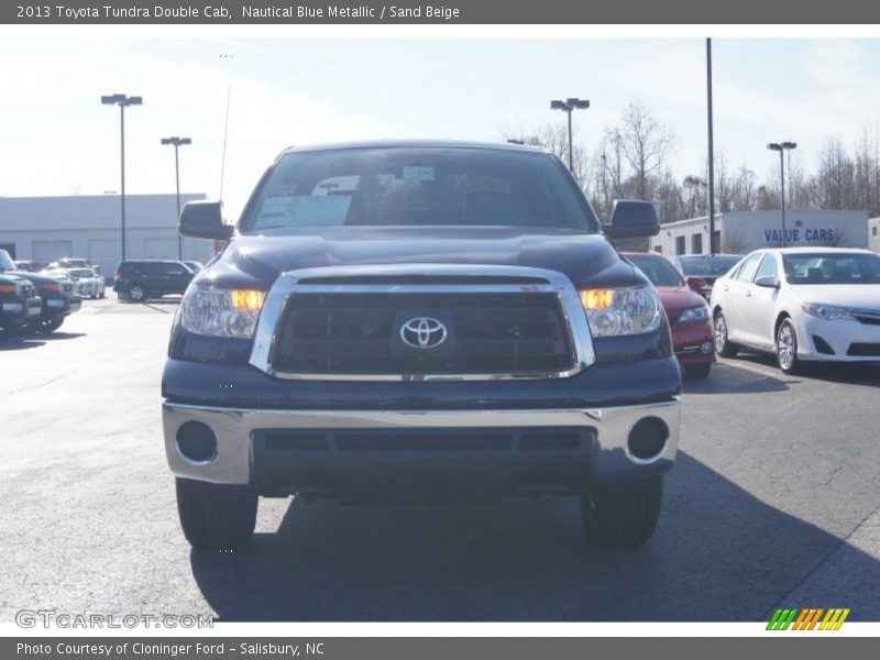 Nautical Blue Metallic / Sand Beige 2013 Toyota Tundra Double Cab