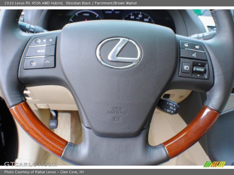 Obsidian Black / Parchment/Brown Walnut 2010 Lexus RX 450h AWD Hybrid