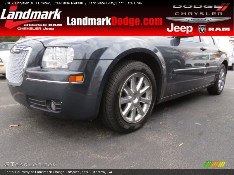 Steel Blue Metallic / Dark Slate Gray/Light Slate Gray 2007 Chrysler 300 Limited