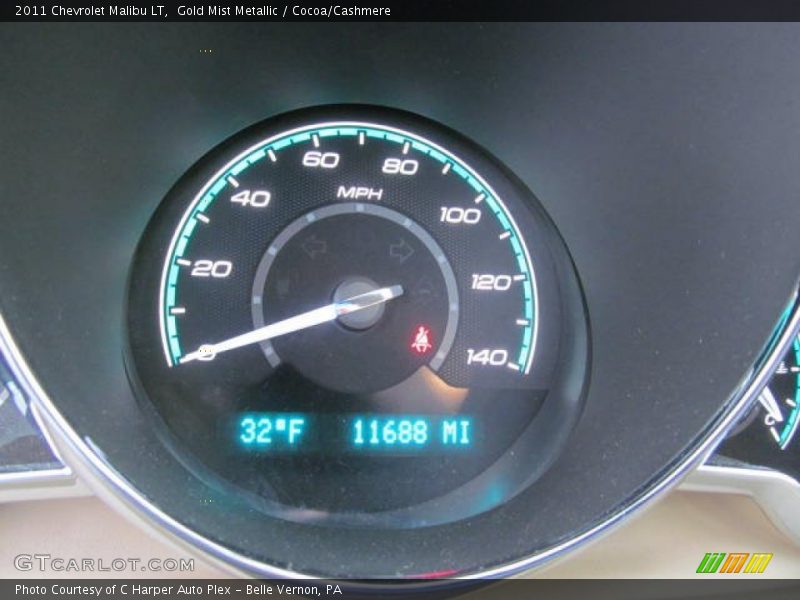 Gold Mist Metallic / Cocoa/Cashmere 2011 Chevrolet Malibu LT