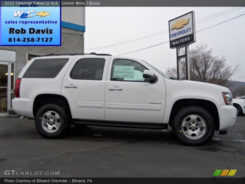 Summit White / Ebony 2013 Chevrolet Tahoe LS 4x4