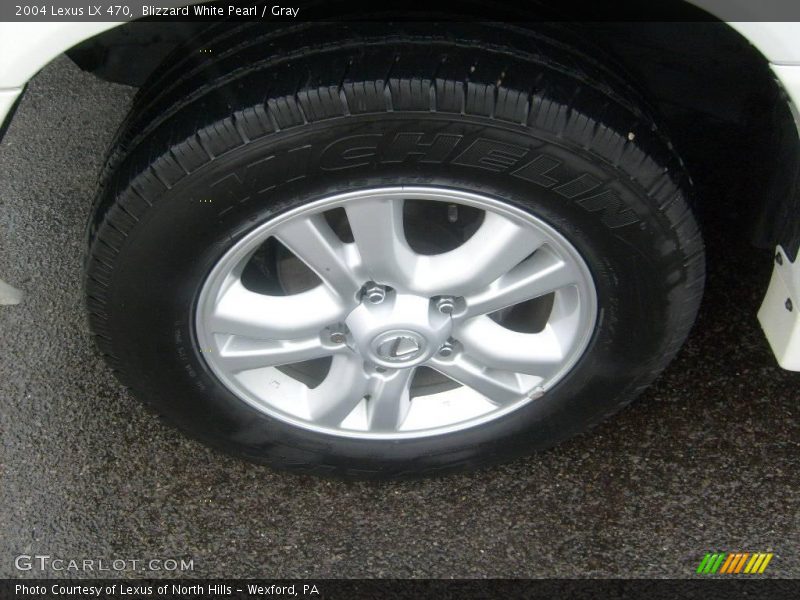 Blizzard White Pearl / Gray 2004 Lexus LX 470